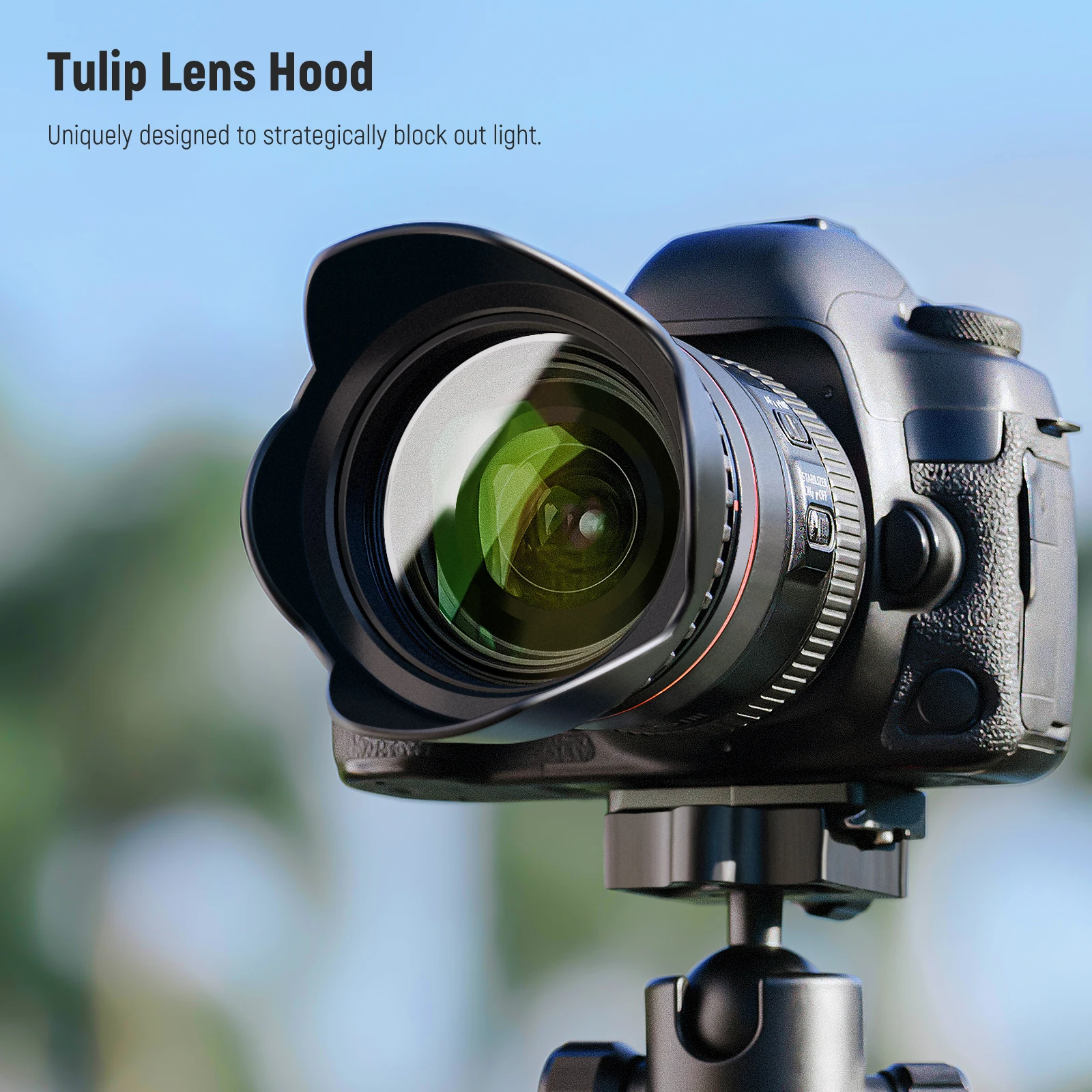 NEEWER Kit de filtros de lentes: UV, CPL, FLD, ND2, ND4, ND8, parasol y tapa de lente compatible con Canon Nikon Sony Panasonic DSLR