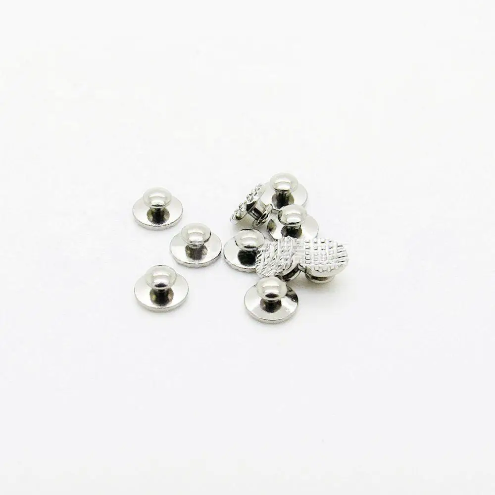 100 Uds. Botón Lingual Dental ortodoncia adhesivo Metal malla redonda lengua hebilla lateral Base redonda