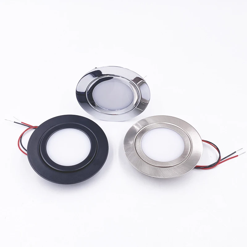 Mini Lámpara LED Empotrable para Exteriores, IP65 Impermeable, DC12V 24V 3W 5W, Lámpara de Techo Oculta para Baño, Foco Ultrafino, Luz para Gabinete