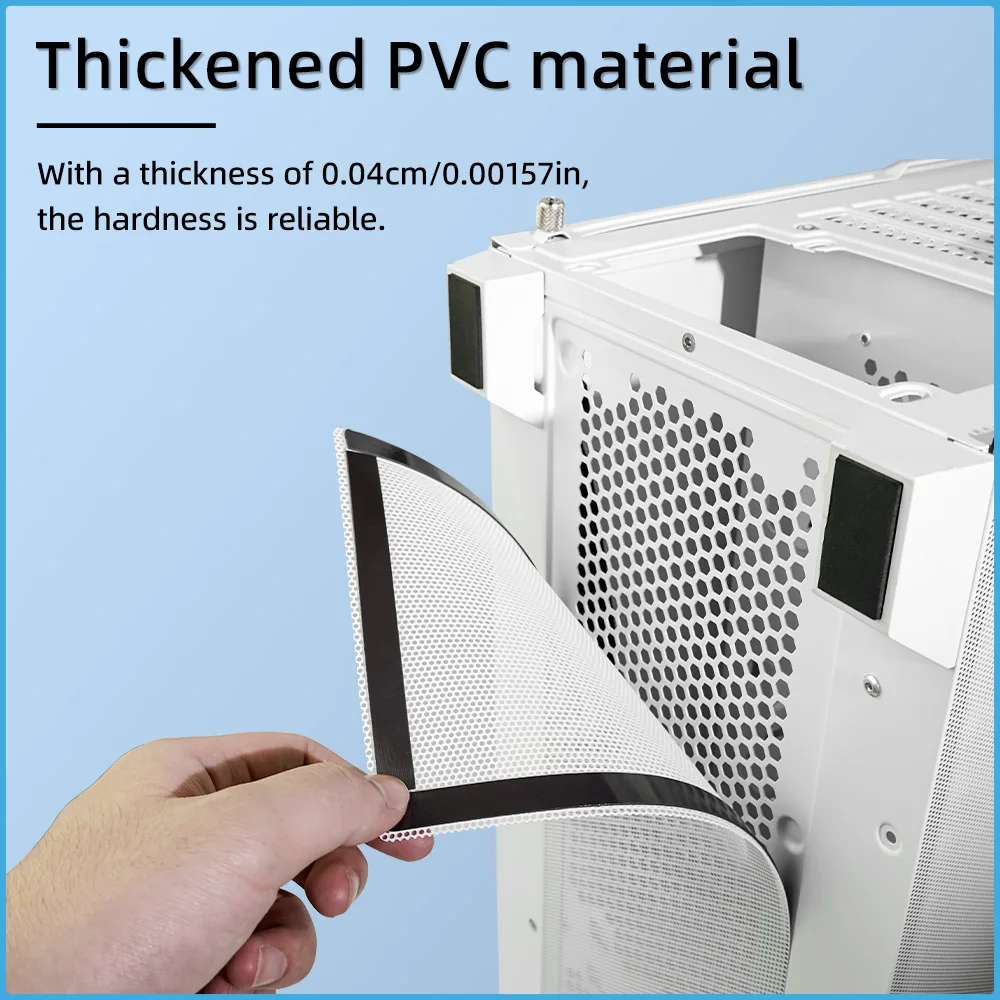 Filtro de Polvo Magnético para PC de PVC de 50*50cm, Malla Antipolvo con Atracción Magnética, Ventilación, Refrigeración y Prevención de Plagas