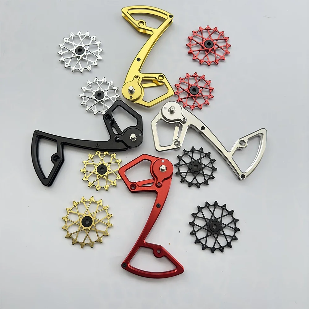 Ruedas de polea para desviador trasero de MTB, compatibles con desviadores Shimano de 12 velocidades, con rodamientos sobredimensionados para SLX XT XTR M7100 M8100 M9100 SGS