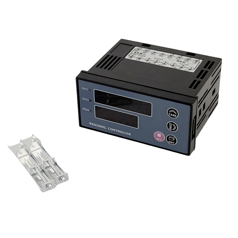 Controlador de Pesaje Digital con Pantalla Dual de 5 Dígitos, Medidor de Fuerza, Indicador de Celda de Carga, 2 Salidas de Relé, Retención de Pico