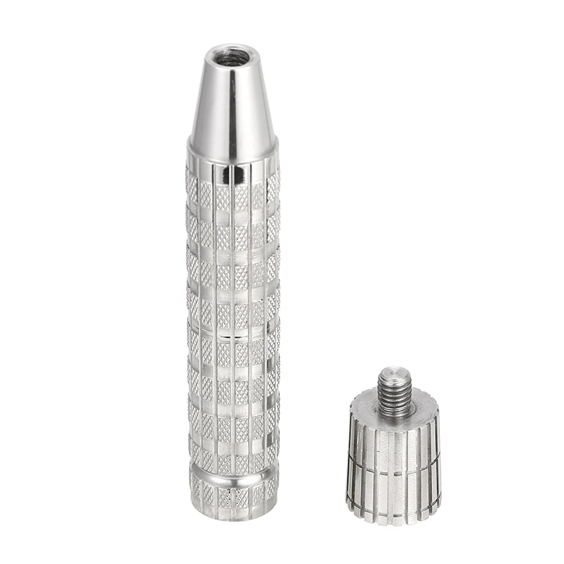 Accesorios para afeitadora manual para hombre, mango de afeitar de seguridad de doble filo de acero inoxidable 316 L (sin cabezal)
