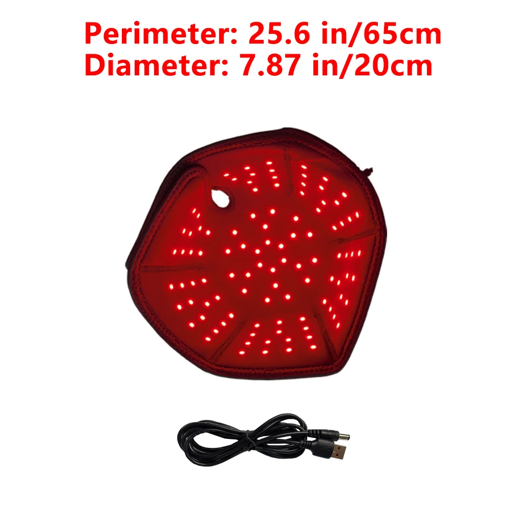 100 LED de 660nm y 850nm, Gorra de Terapia de Luz Roja e Infrarroja para el Crecimiento del Cabello