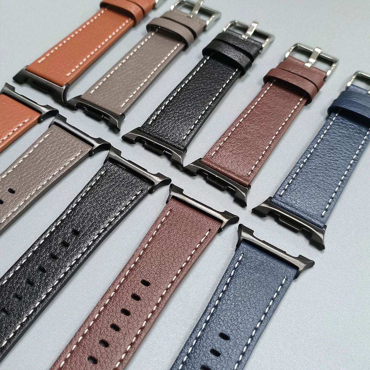Correa de Cuero sin Espacios para Samsung Galaxy Watch 9 8 Classic 46mm, Correa de Repuesto para Galaxy Watch 9 8 44mm 40mm