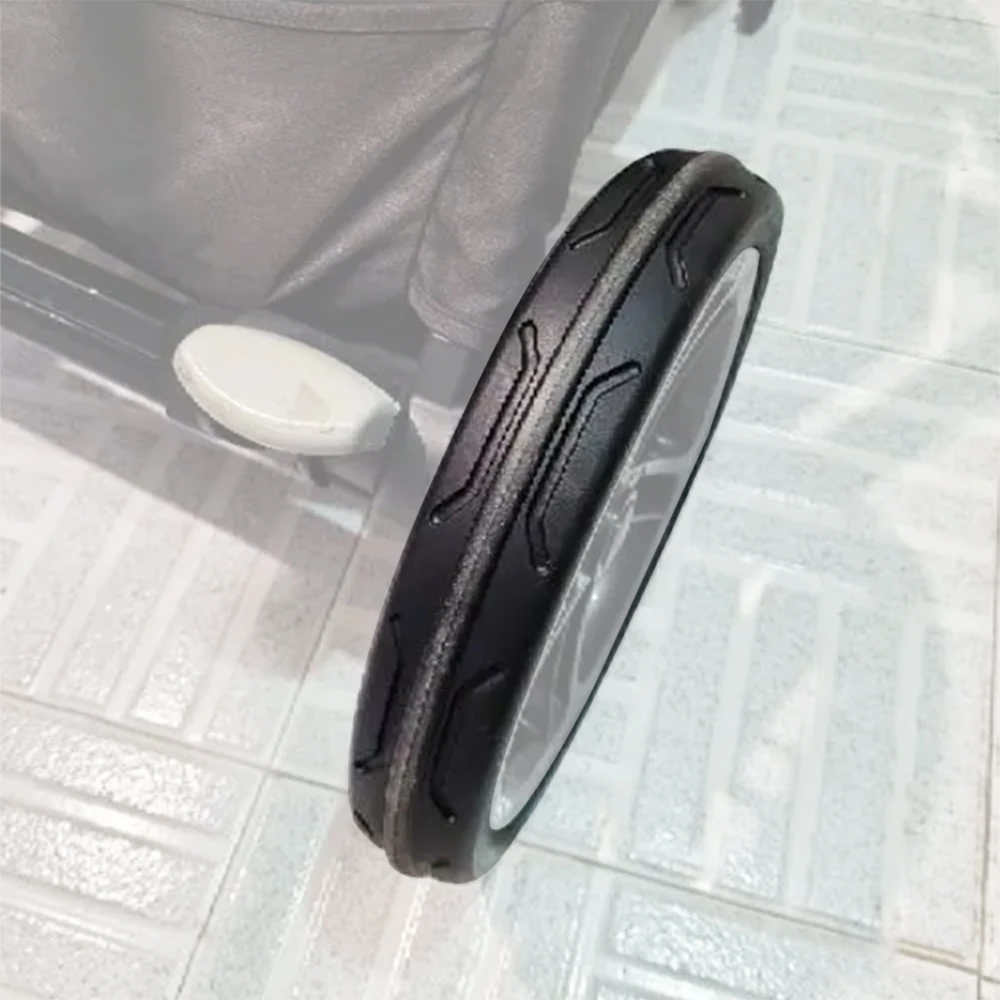Neumático de cochecito cada uno para cochecito Jane Muum, cubierta de neumático de rueda delantera o trasera, accesorios de repuesto para cochecito de bebé DIY sin cámara de PU