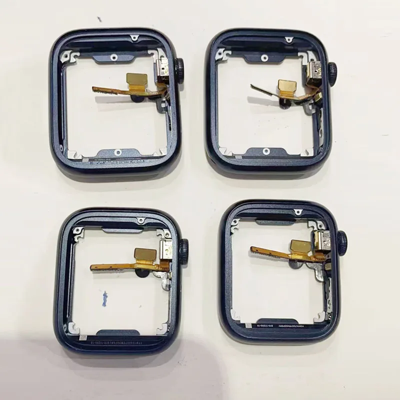 Carcasa de Marco medio con corona Digital, botón de encendido, altavoz, montaje de Cable flexible para Apple Watch Series 4, 5, SE, 6, 7, 40mm, 44mm