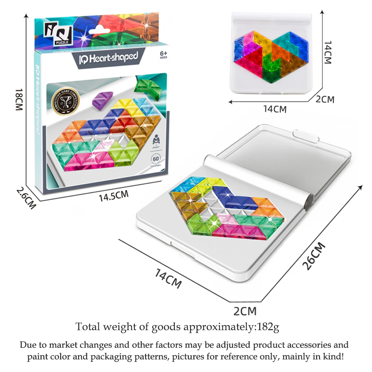 Juguetes de rompecabezas. Entrenamiento de pensamiento lógico Juegos de mesa divertidos Colores de formas múltiples, regalos de nivel avanzado para niños y niñas