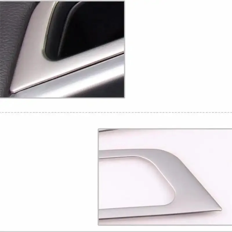Reposabrazos de puerta de acero inoxidable, Panel de botones elevador de vidrio, cubierta decorativa para Volvo XC60 S60 V60, pegatina de accesorios para coche