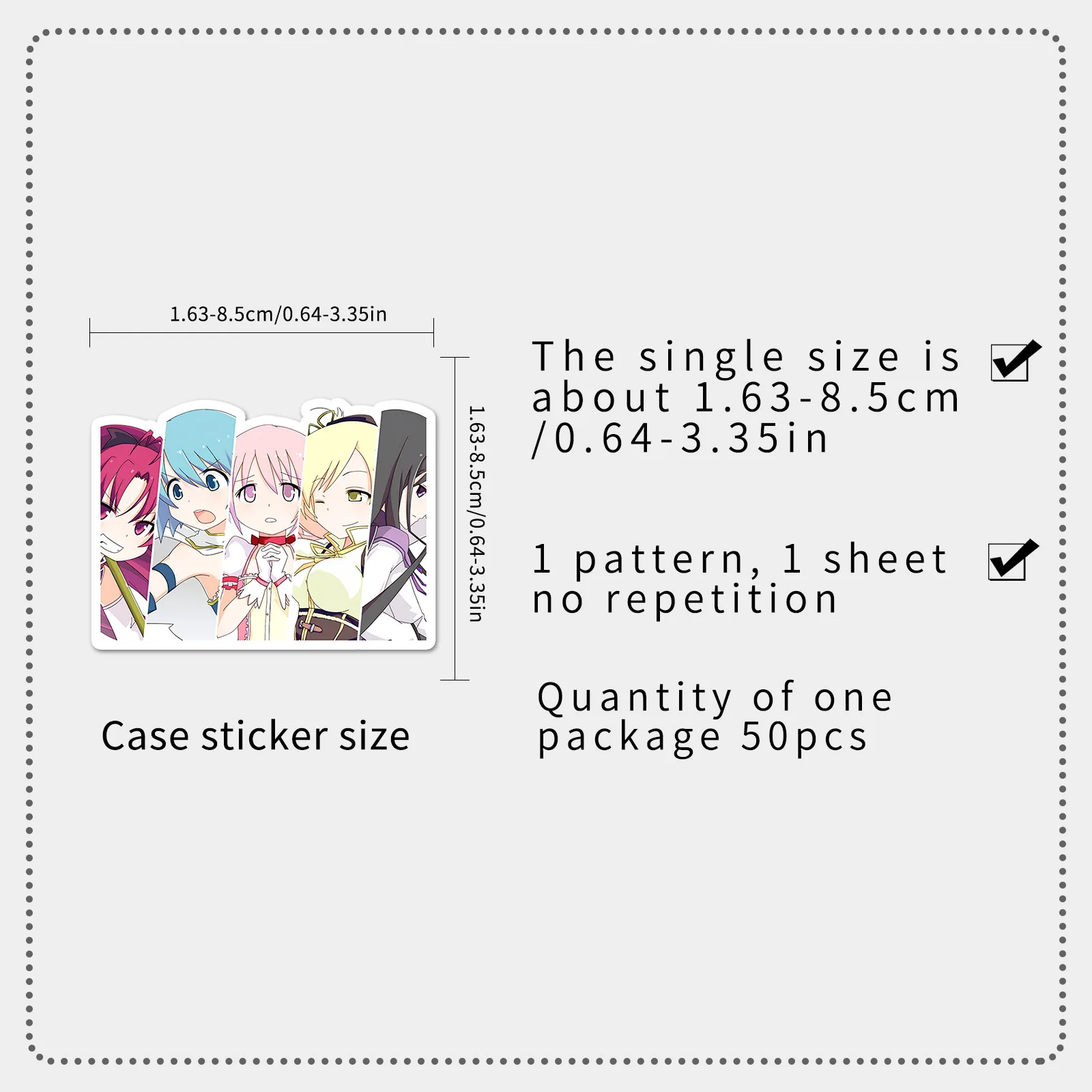 Pegatinas de Anime Puella Magi Madoka Magica, calcomanías de dibujos animados, bricolaje, equipaje de motocicleta, guitarra, monopatín, juguete divertido, 10, 30, 50 piezas