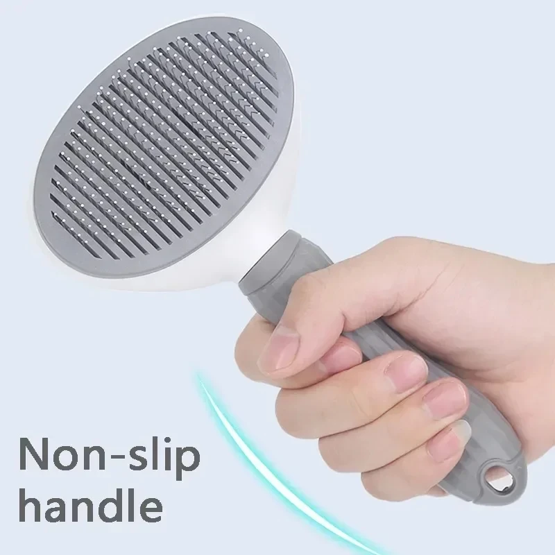 Cepillo para perros y gatos, peine autolimpiante para quitar el pelo de mascotas, herramientas de aseo para perros y gatos, peine para desmastar mascotas, accesorios para perros