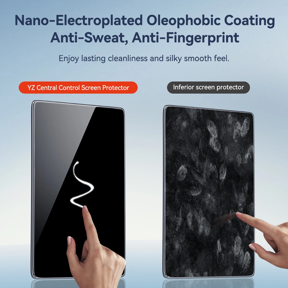 Protector de pantalla de vidrio templado YZ para Tesla Model 3 Y 2022 2021, accesorio de Control central, protección de película HD mate antirreflejos