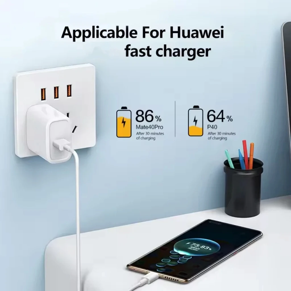 Cable de carga rápida USB tipo C para Huawei Mate 40 50 Cable de USB-C para teléfono móvil Cable de datos de teléfono para Xiaomi Samsung Oneplus POCO