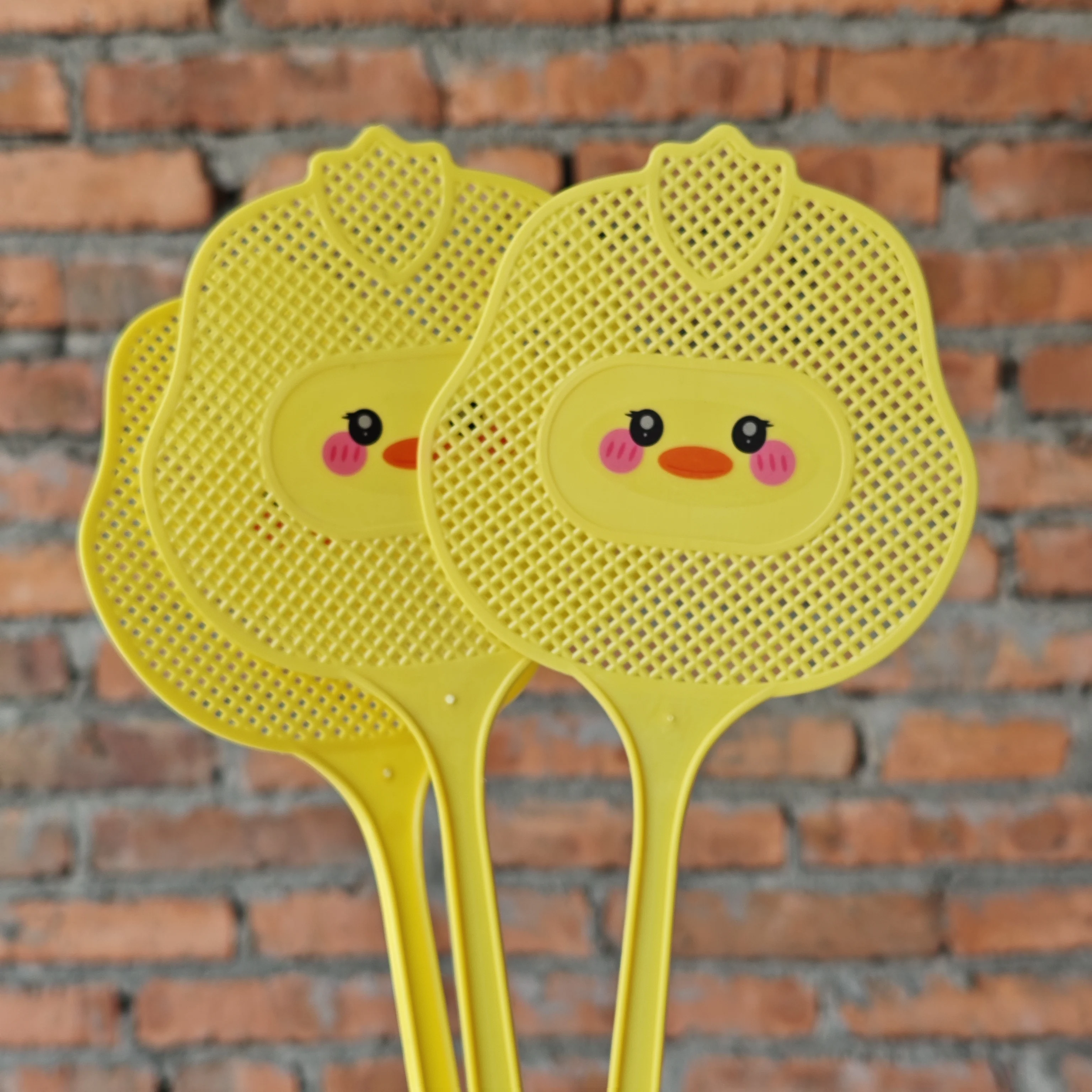 3 Matamoscas con Diseño de Patos de Dibujos Animados, Extensibles y Reforzados para Mayor Durabilidad, Aptos para el Control de Mosquitos en el Hogar, Jardín y Sala de Estar