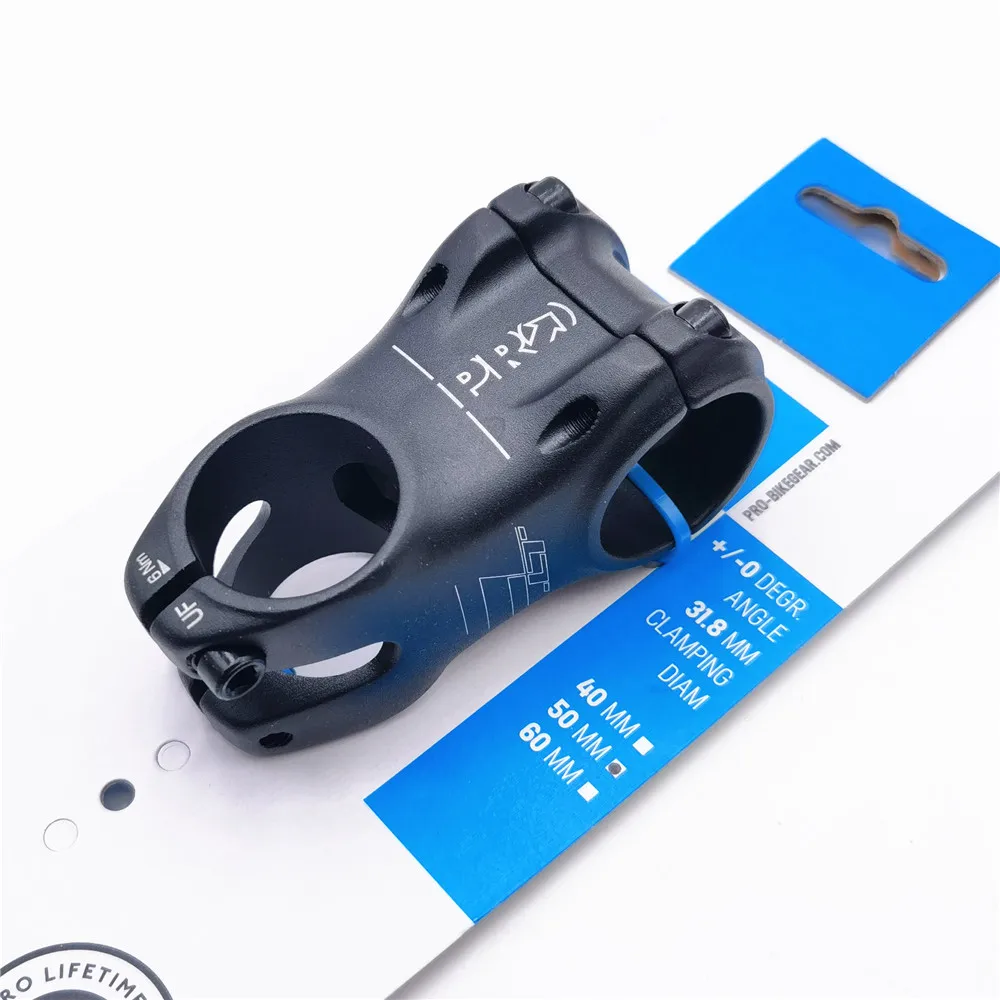 Vástago de aleación para bicicleta de montaña PRO LT MTB 0 grados 40/50/60 mm
