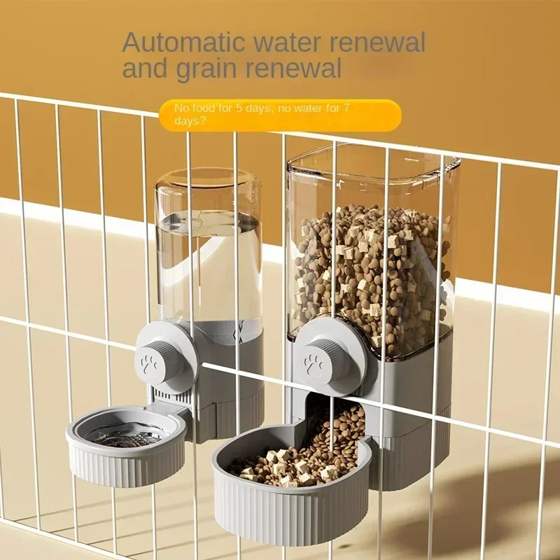 Nuevo bebedero automático Tepy Gravity para mascotas, suministros de agua para perros, jaula colgante, cuenco para perros y gatos, alimentador automático, suministros para mascotas