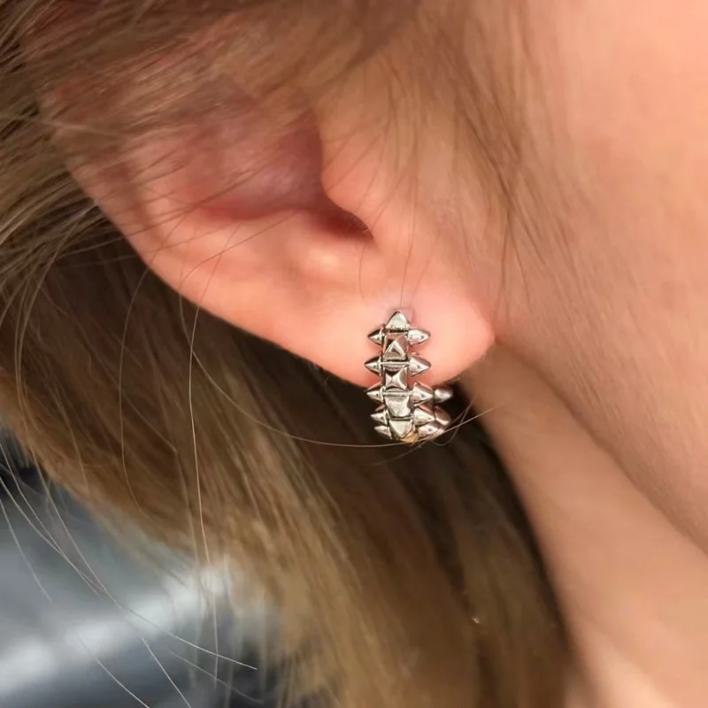 Pendientes de Plata 925 Chapados en Oro con Diseño de Hoja de Sauce para Mujer, Joyería Elegante, Clásica y Lujosa para Damas