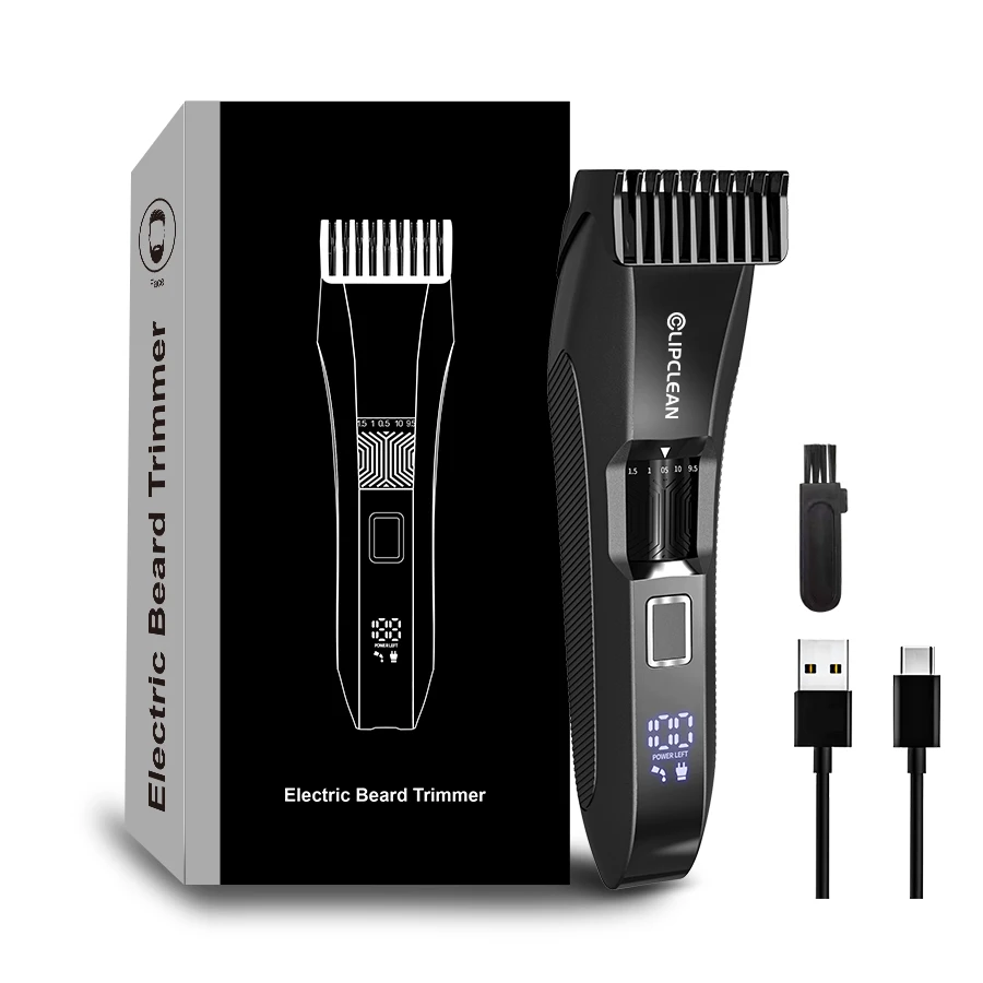 Recortadora de Barba para Hombre, Recortadora con Dial de Precisión - Afeitadora Facial - 20 Ajustes de Longitud, Recortadora Impermeable para Uso en Seco/Húmedo