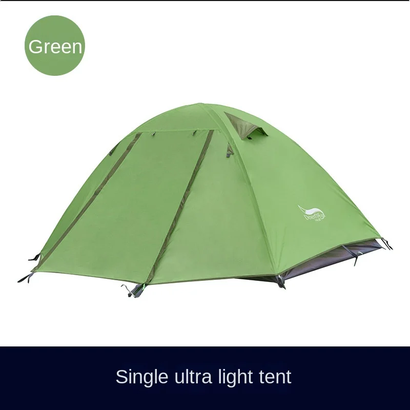 Desert Fox tienda de campaña al aire libre para una sola persona, de doble capa poste de aluminio, profesional, resistente a la lluvia y al viento, Hikin