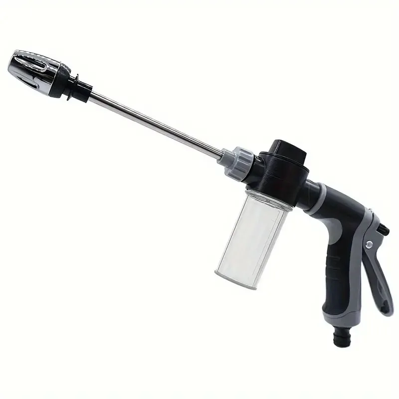Boquilla de tubería de agua de jardín con pistola de agua para lavado de coches de alta presión, herramienta de riego multifuncional, limpieza potente para coches y jardines
