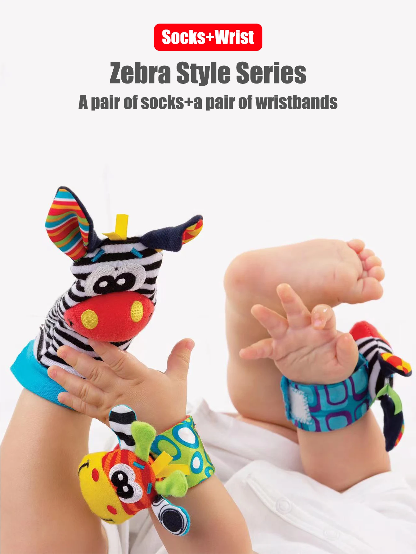 4 unids/set bebé muñeca sonajero calcetines juguetes 0-12 meses niña niño desarrollo educativo temprano lindos niños pequeños regalos sensoriales