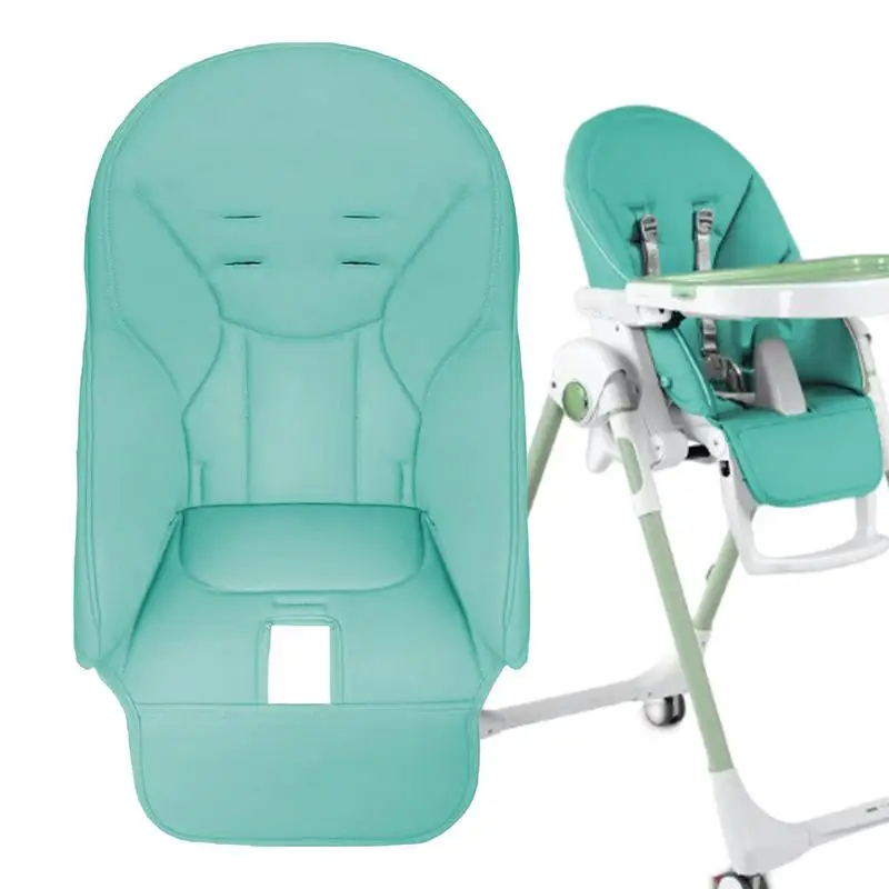 Funda para silla de comedor de cuero PU, funda para silla de comedor de bebé, funda de asiento multifuncional suave con acolchado, cómoda para niños