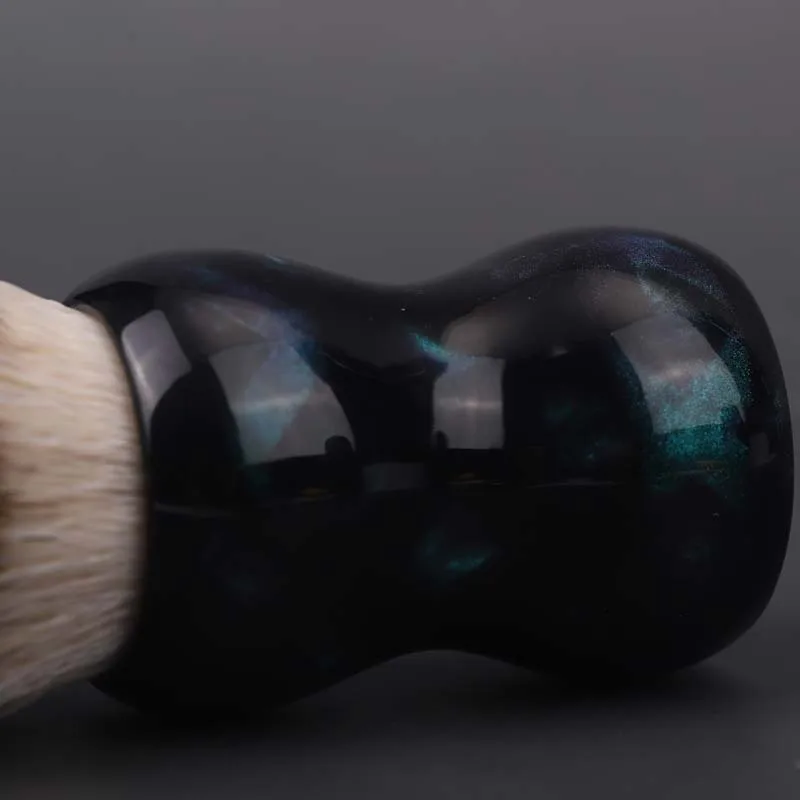 YAQI Night Emerald-brocha de afeitar para hombre, pelo sintético, mango de resina, 26mm