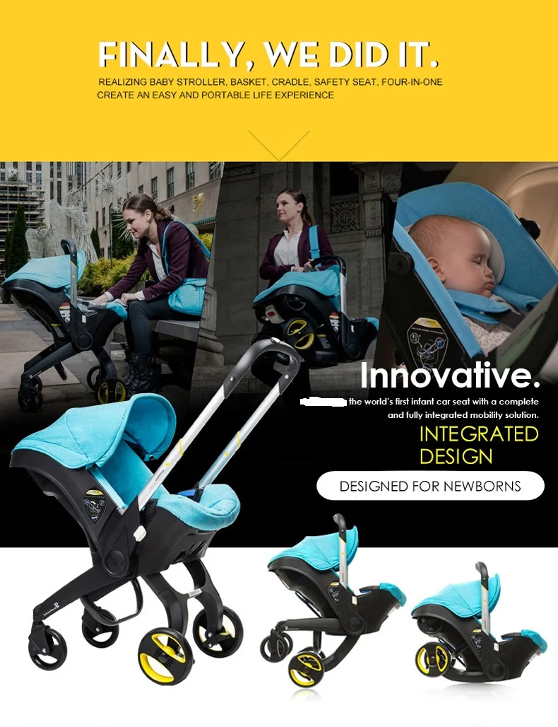 Cochecito de Bebé Ultraligero, con Amortiguación de Impactos, Portátil, para Viajes, para Recién Nacidos hasta Niños de 4 Años