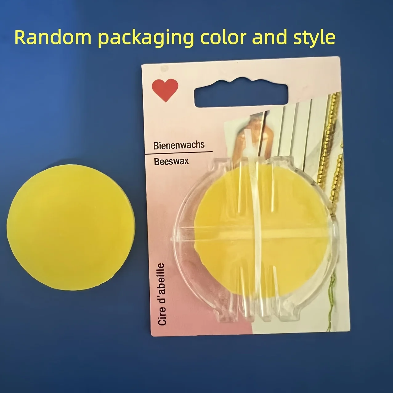 1 unidad de Acondicionador de Hilo de Coser con Cera de Abeja, con Caja, para Acolchado y Fortalecimiento de Hilos