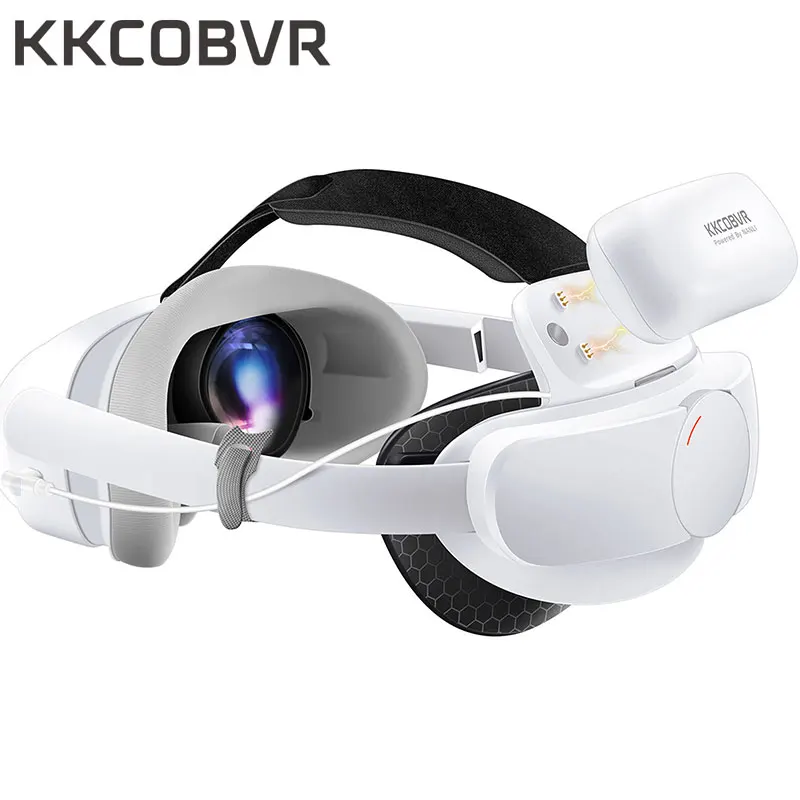 KKCOBVR P4 es adecuado para Pico 4/Pico4 Pro soporte de carga de accesorios VR exclusivo con batería de absorción magnética de 10000mAh