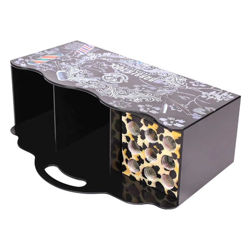 Soporte de almacenamiento de tijeras de peluquería para barbería, tocador extraíble, peine para el pelo, organizador de Clip, herramienta de peluquero de salón de moda
