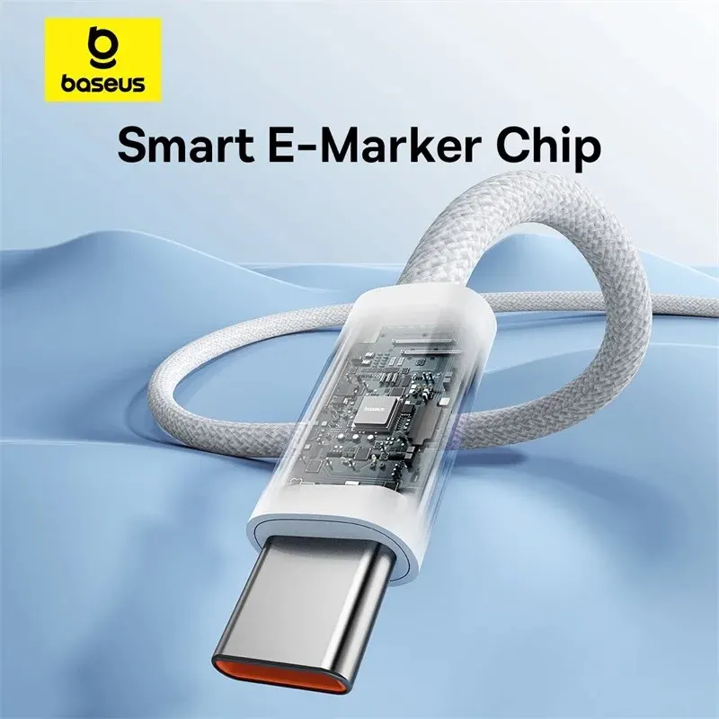 Cable Baseus 100W tipo C a USB C para iPhone 15 PD Cable cargador de carga rápida para Macbook iPad Samsung Xiaomi 5A Cable USB C rápido