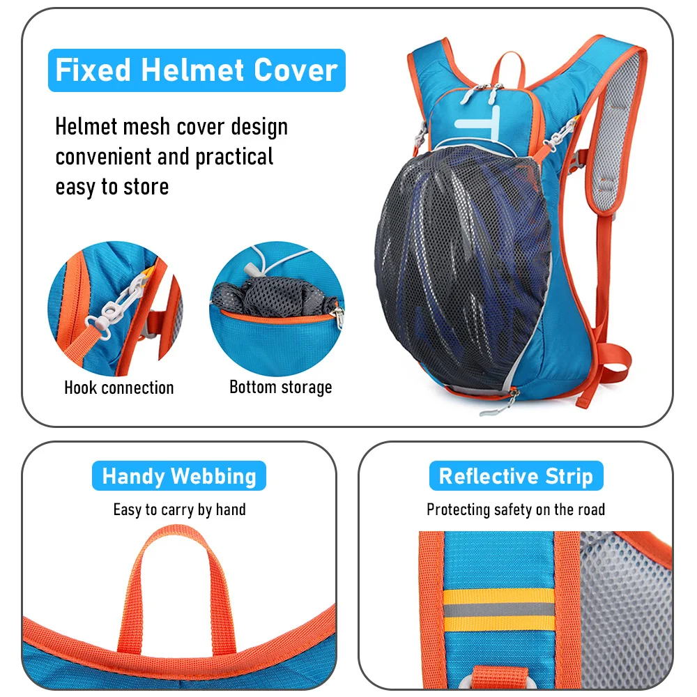 Mochila para ciclismo ThinkRider, bolsas para bicicleta de 12L, bolsa de agua para deportes al aire libre, escalada, senderismo, mochila de hidratación para bicicleta de montaña y carretera