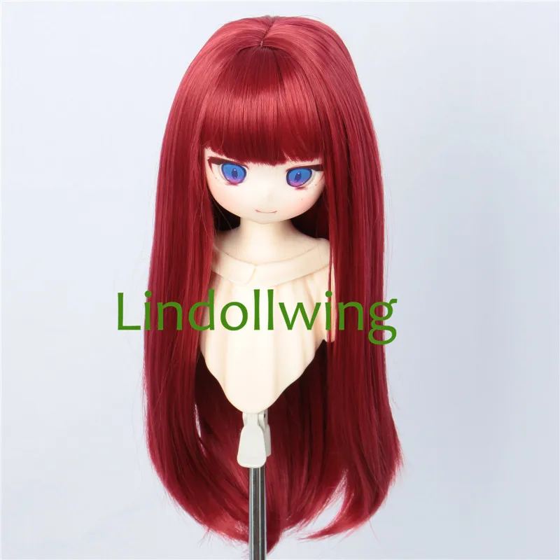 Peluca BJD 1/3 Pullip Dal DD Dollfie peluca de muñeca peluca de colección larga de 8-9 pulgadas