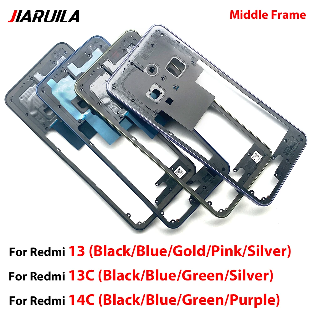 NUEVO Marco Central, Carcasa Intermedia, Bisel, Piezas de Repuesto para Xiaomi Redmi 13 13C 14C A5
