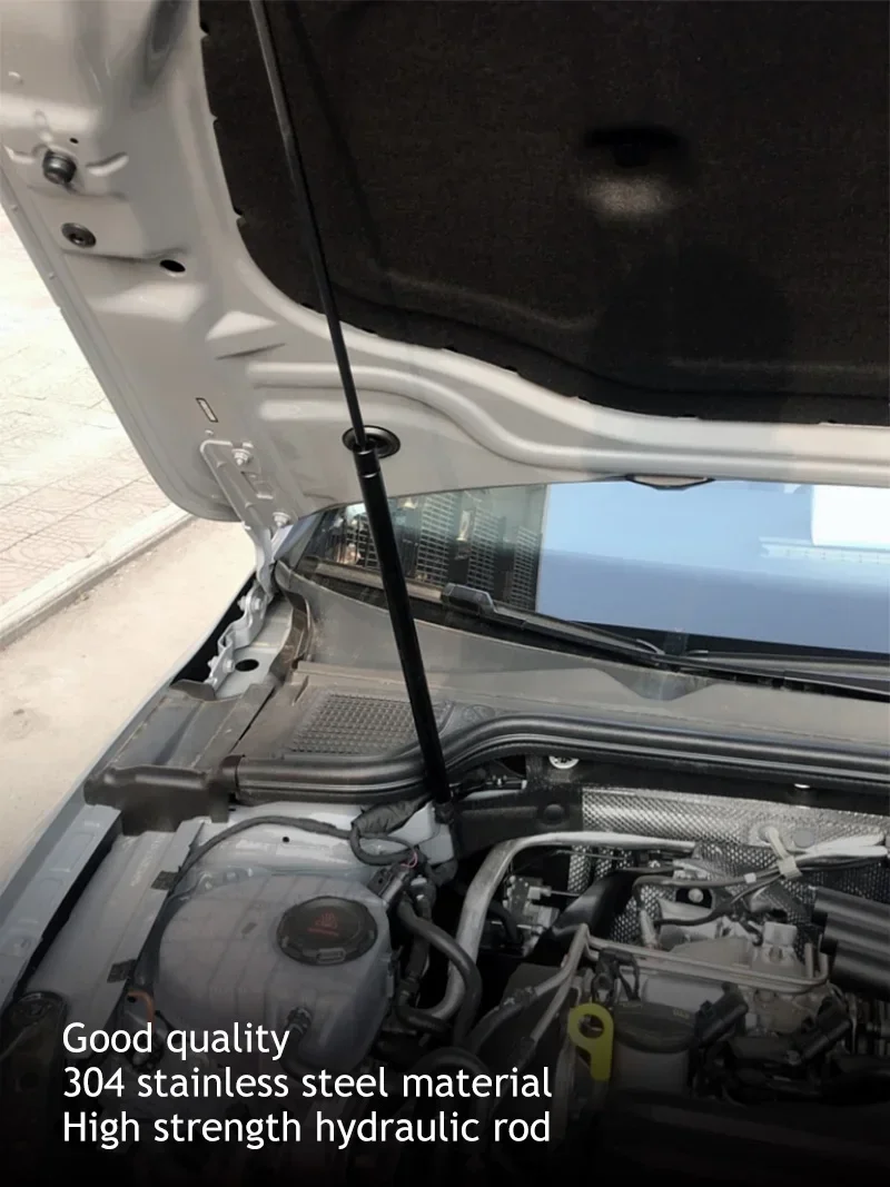 Para VW Golf 8 MK8 2020 2021 2022 2023 2024, capó de estilo de coche, barras de soporte de elevación de choque de Gas, accesorios de varilla de soporte
