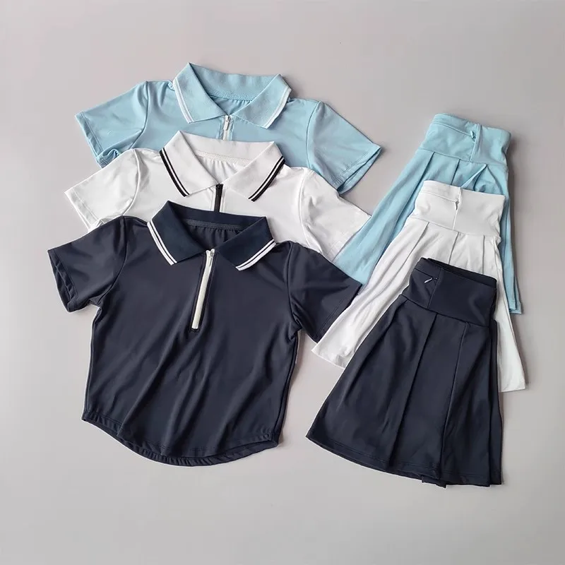 Conjunto Deportivo de 2 Piezas para Mujer, Corte Ajustado, para Tenis, Golf, Bádminton y Entrenamiento, Traje Deportivo Elástico