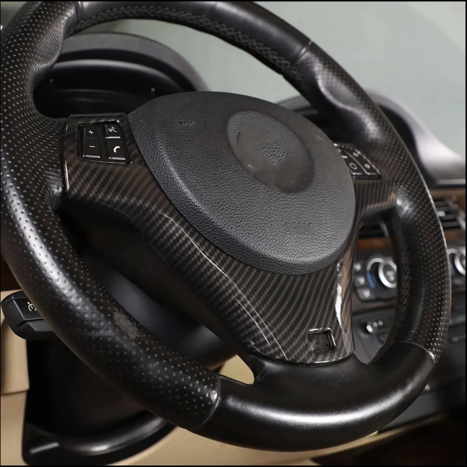 Marco Decorativo para Botones del Volante de Coche, para BMW Serie 1 y 3 E82 E84 E87 E90 E92 E93 2004-2012, Accesorios Interiores