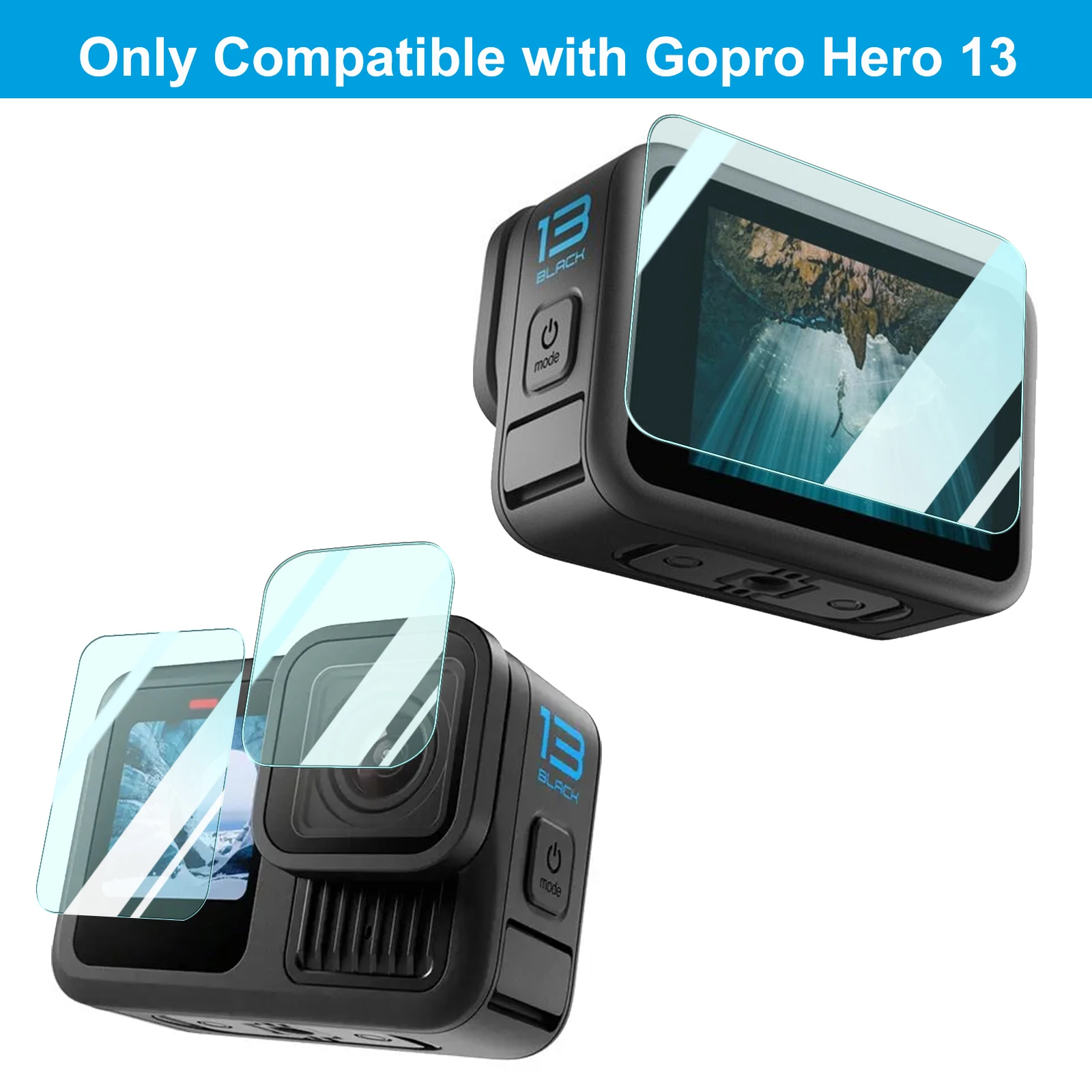 Kit de Accesorios para GoPro Hero 13 Black, Bolsa de Transporte, Carcasa Impermeable, Set de Trípode para Go Pro Hero13