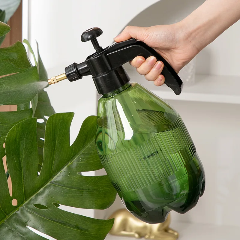 Botella pulverizadora de 750ml y 2L, regadera neumática multifunción para riego de flores para el hogar con gran capacidad