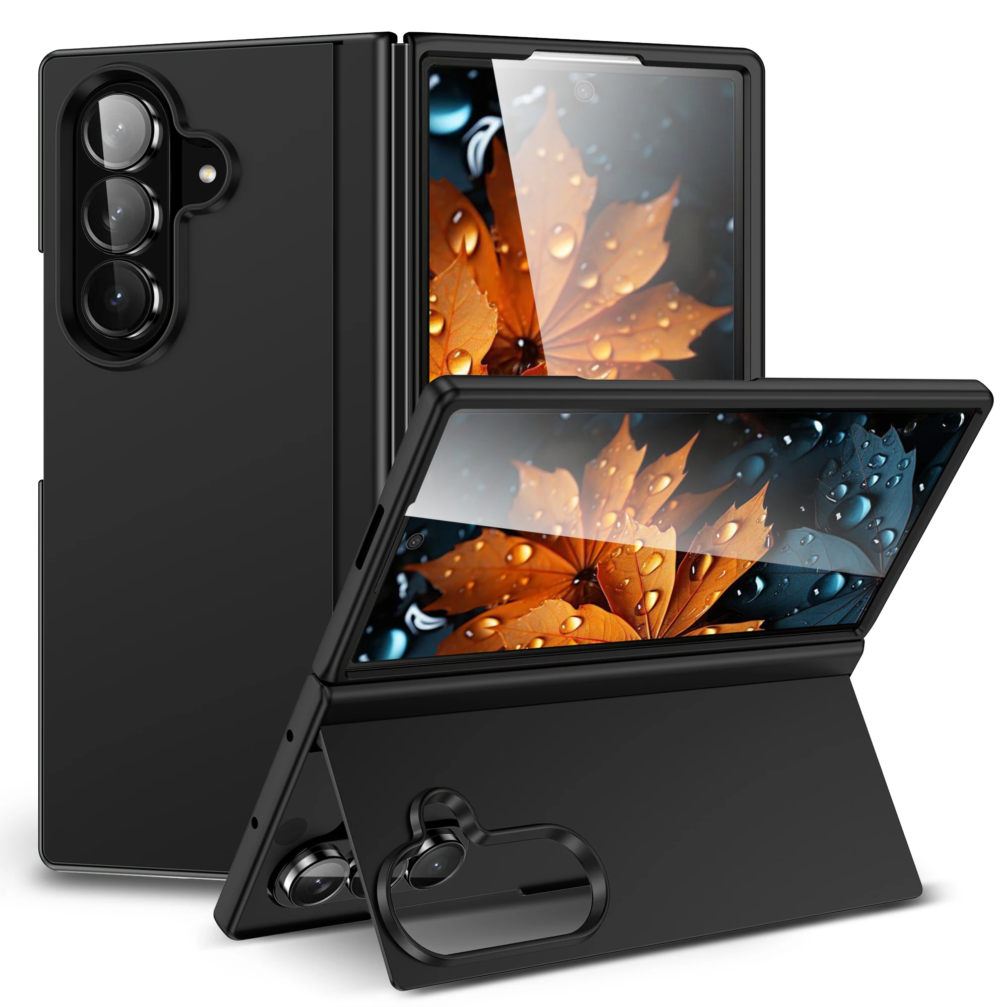 Funda Protectora Anticaídas con Soporte para Samsung Galaxy Z Fold 8 Ultra Fold8 Fold 7 6 5 4 3 Fold7 Fold6 Fold5 Fold4