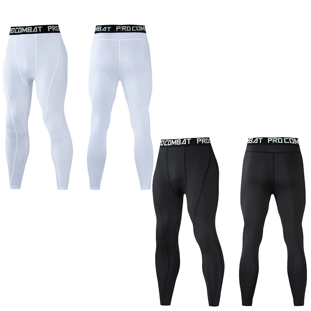 Leggings para hombre, mallas para correr y gimnasio, pantalones de compresión para hombre, pantalones largos para correr y Fitness, pantalones de entrenamiento de Yoga