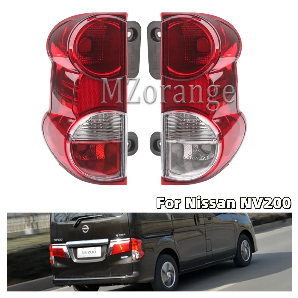Luces traseras exteriores para Nissan NV200 2009-2019, luz trasera, luz de freno, lámpara antiniebla trasera, cubierta de lámparas de advertencia, accesorios para coche