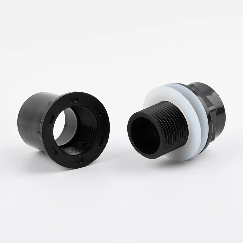 Conectores gruesos de tubería de PVC de 20-50mm, conector de drenaje de tubería de tanque de peces, adaptador de tubería UPVC de drenaje de jardín, accesorios de tubería de suministro de agua