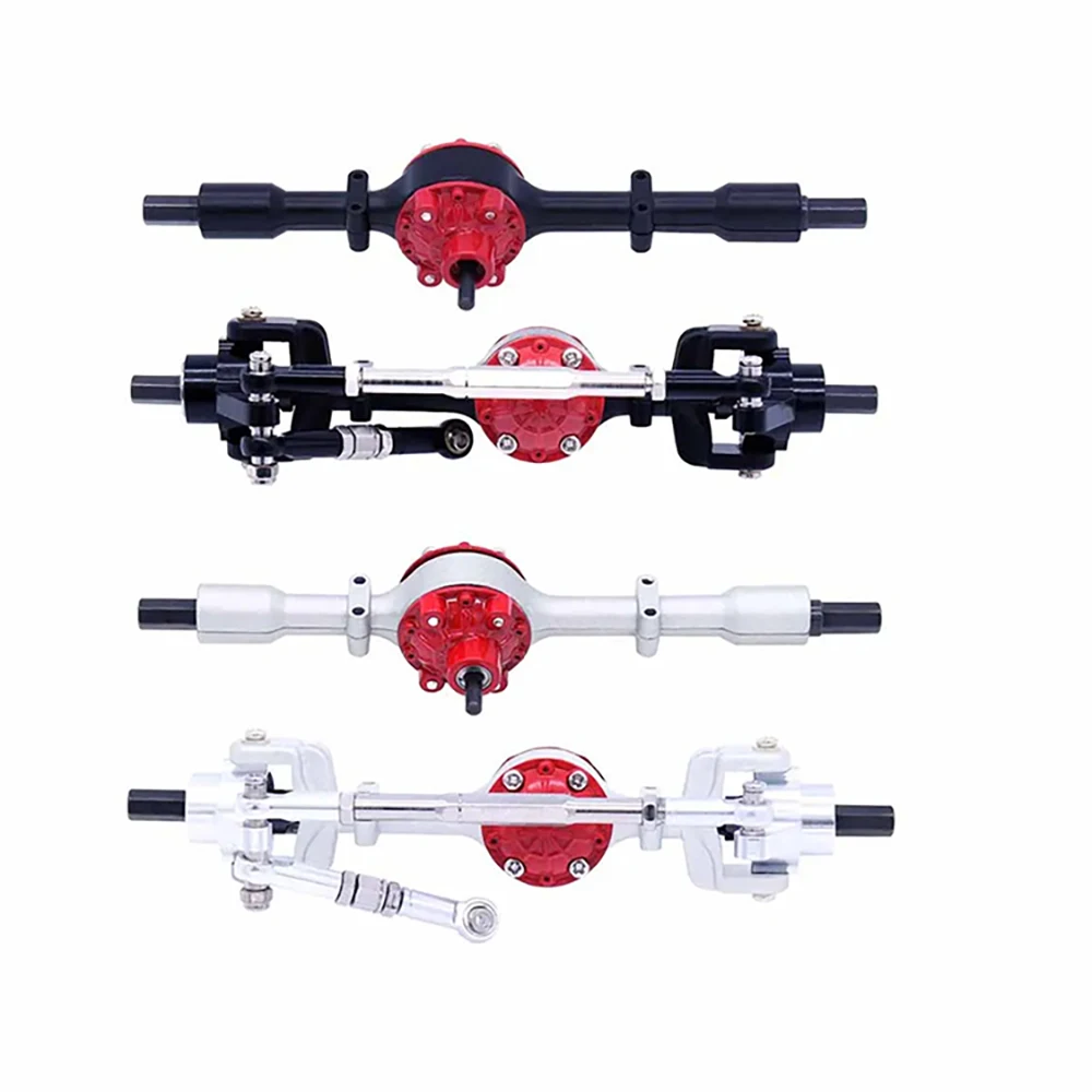 Para WPL C14 C24 C34 C44 B14 B24 1/16 RC piezas de actualización de coche accesorios WPL juego de eje delantero y trasero de Metal