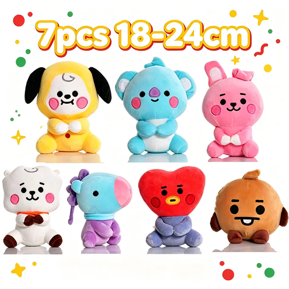 Llavero de peluche B-T-21 Koay Shooky Mang Cooky, bonito colgante de peluche, adorno para mochila, regalo para fans, decoración para bolsos