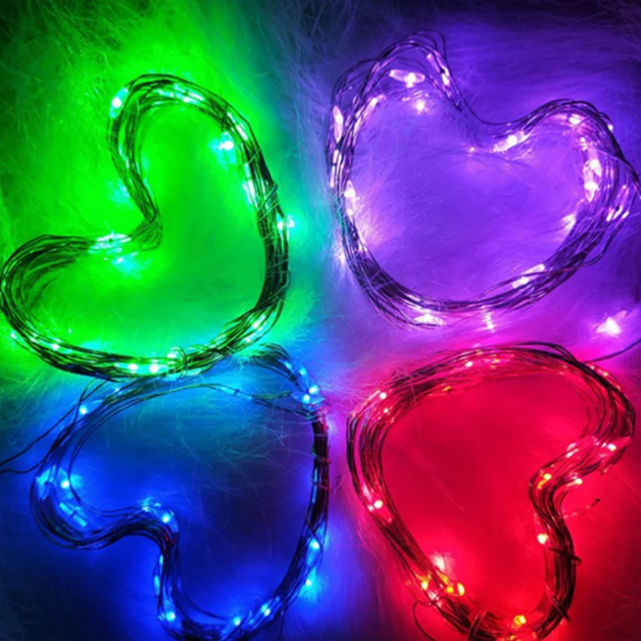 MunLii-guirnalda de luces LED de alambre de cobre para exteriores, luces de hadas impermeables para Navidad, boda, fiesta, decoraciones para el hogar