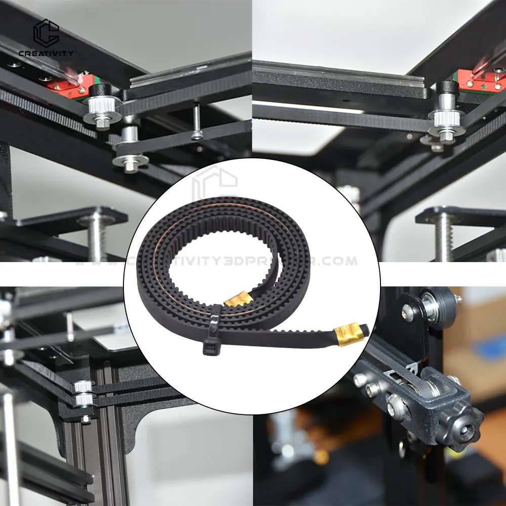 Neptune 4,3 Pro eje X eje Y caucho síncrono GT2 ancho 6mm correa de distribución compatible con Neptune 4,3 Max Neptune 4 3 Plus correa de impresora 3D