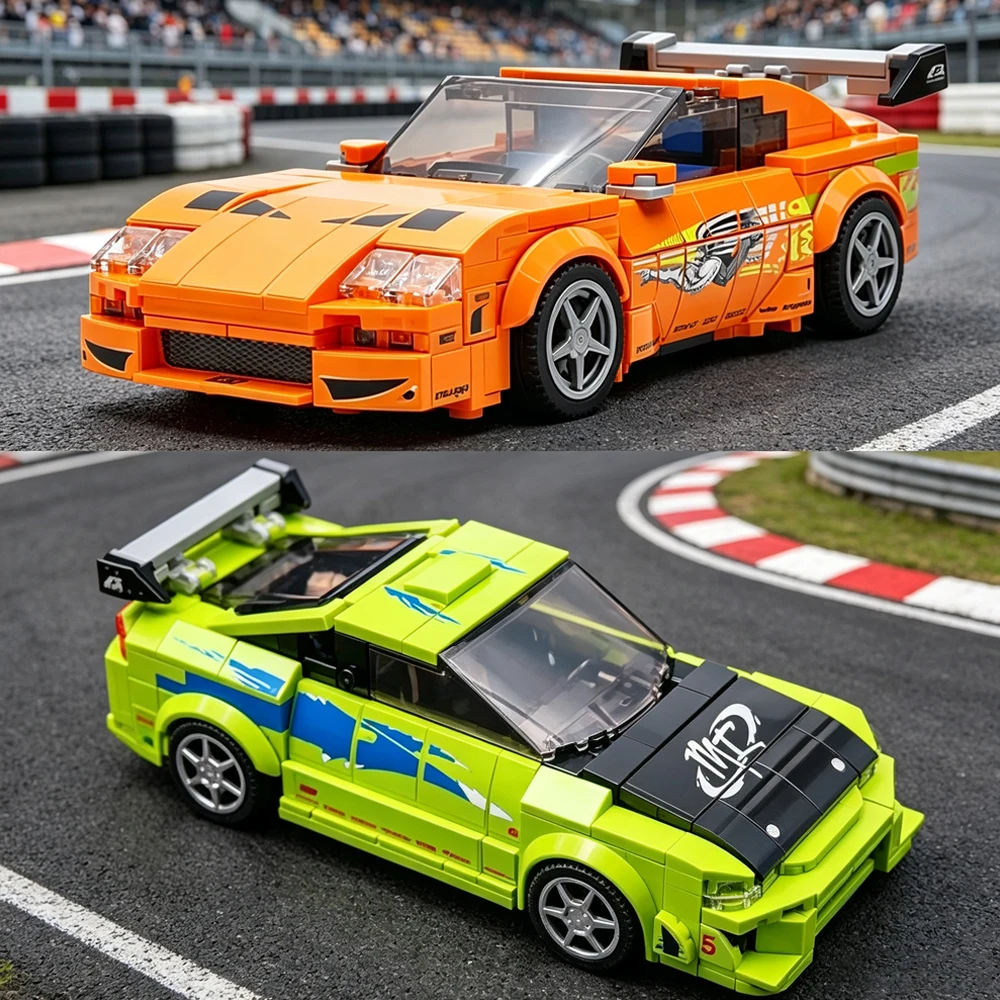 Nueva Velocidad MOC ​ ​ Bloques de Construcción de Modelo de Auto Deportivo Intermedio de la Serie de Carreras, Juguete de Ensamblaje Modular de Auto DIY, Regalo Coleccionable para Adultos