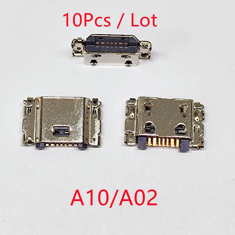 10 Uds para Samsung A12 A10s A21s A11 A20s A22 A32 A33 A01 A30s A31 A51 A50s A71 A70s A52 A72 conector de puerto de carga USB